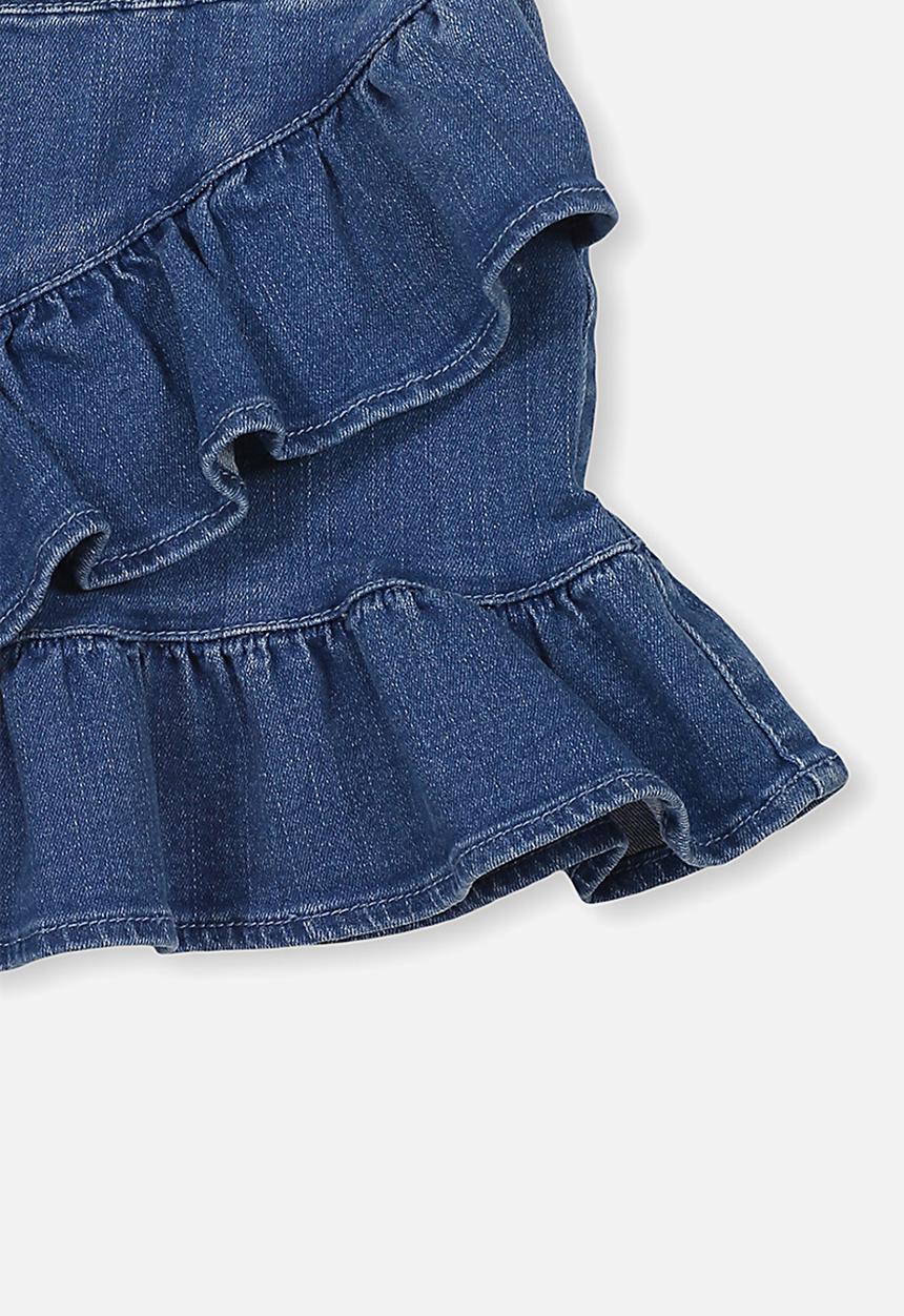 Cotton On - Caddies frill skirt - blue