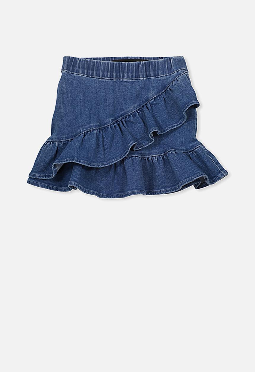 Cotton On - Caddies frill skirt - blue
