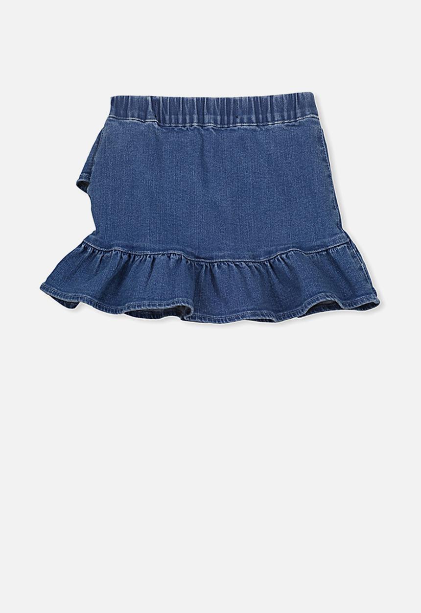 Cotton On - Caddies frill skirt - blue
