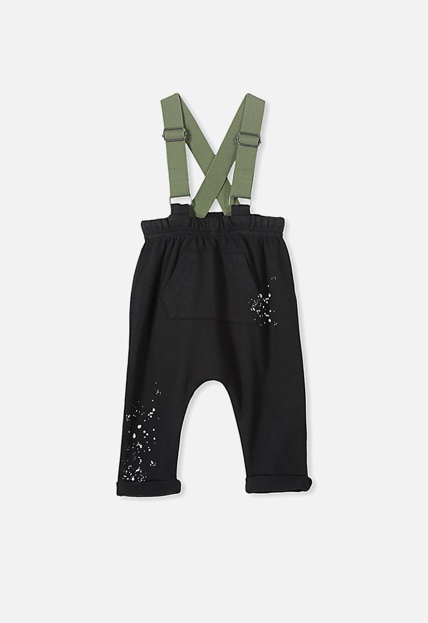 Cotton On - Pete brace trouser - black