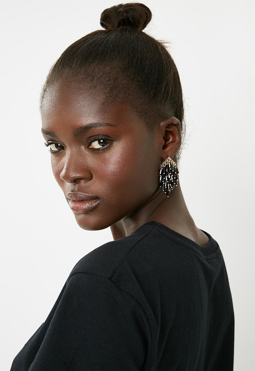 Vero Moda - Blacky earstuds - black 