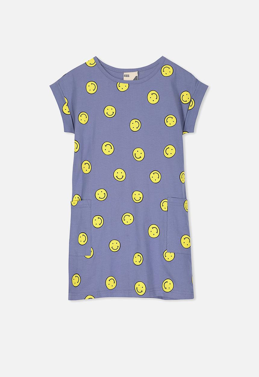 Cotton On - Greer short sleeve dress - blue