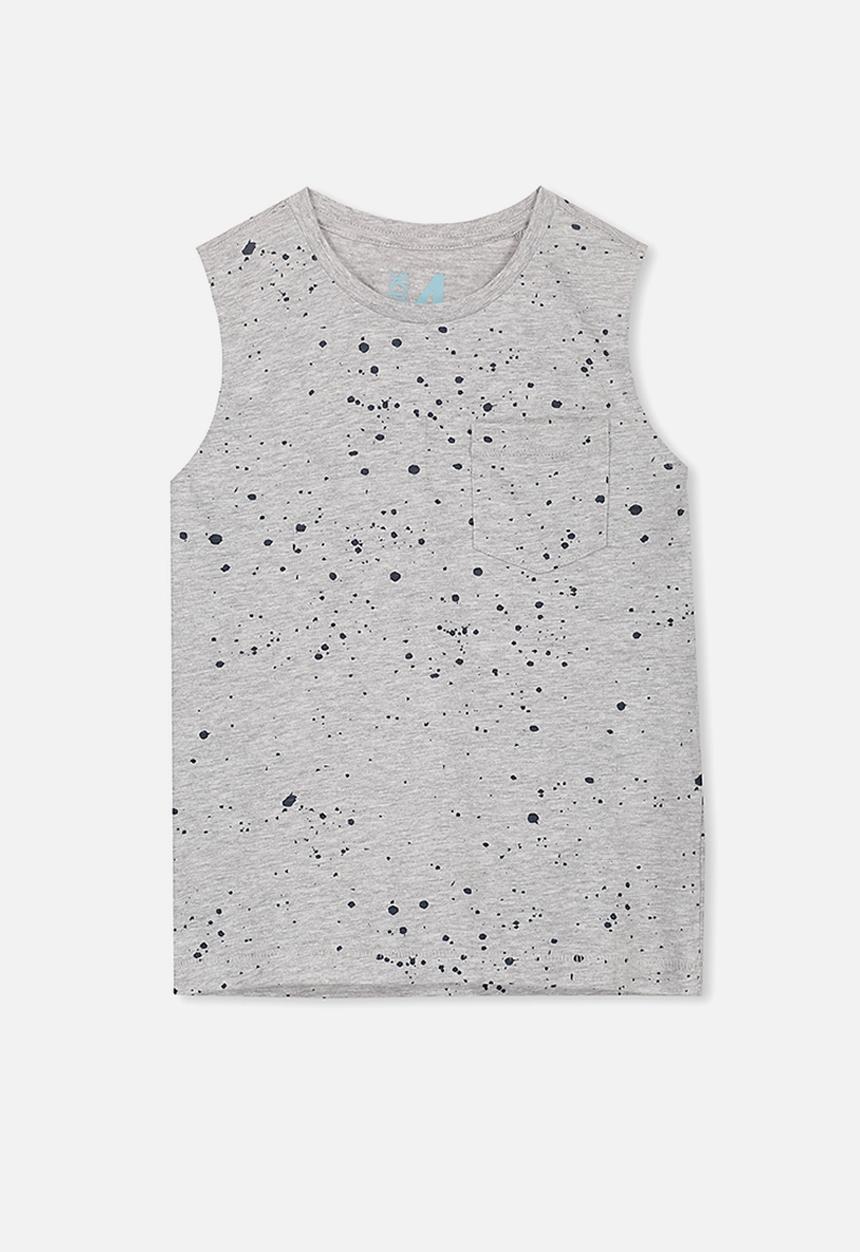 Cotton On - Orson tank sleeveless tee - grey