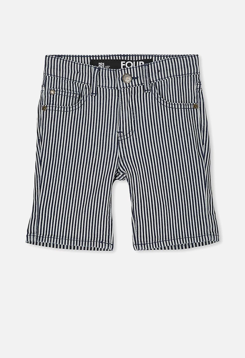 Cotton On - Pacey denim shorts - navy & white