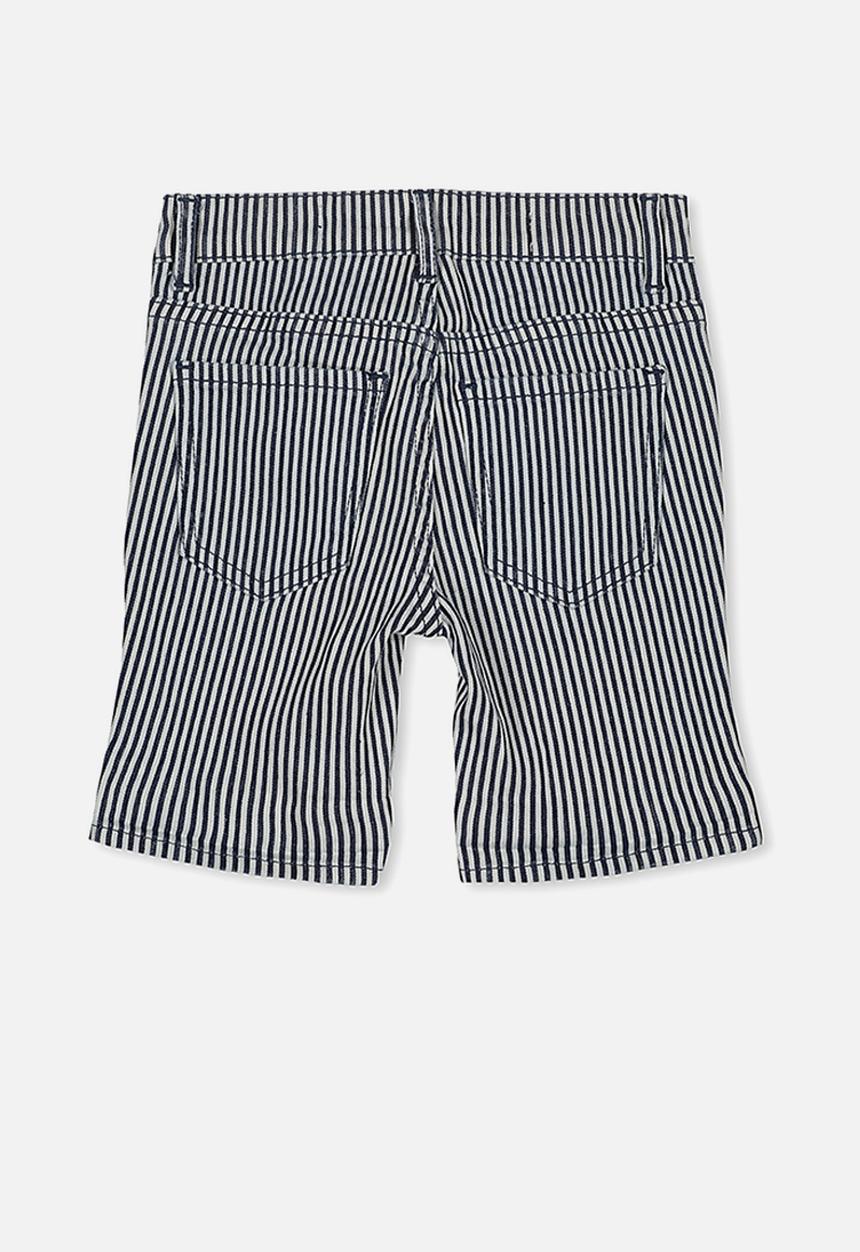 Cotton On - Pacey denim shorts - navy & white