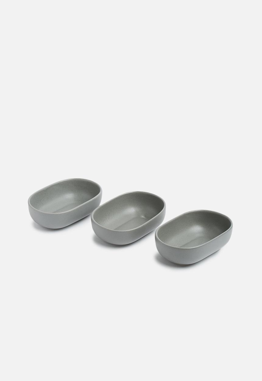 Urchin Art - Stash snack bowl set of 3 - grey