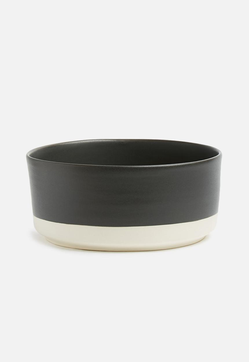 Urchin Art - Urban edge salad bowl - black & white