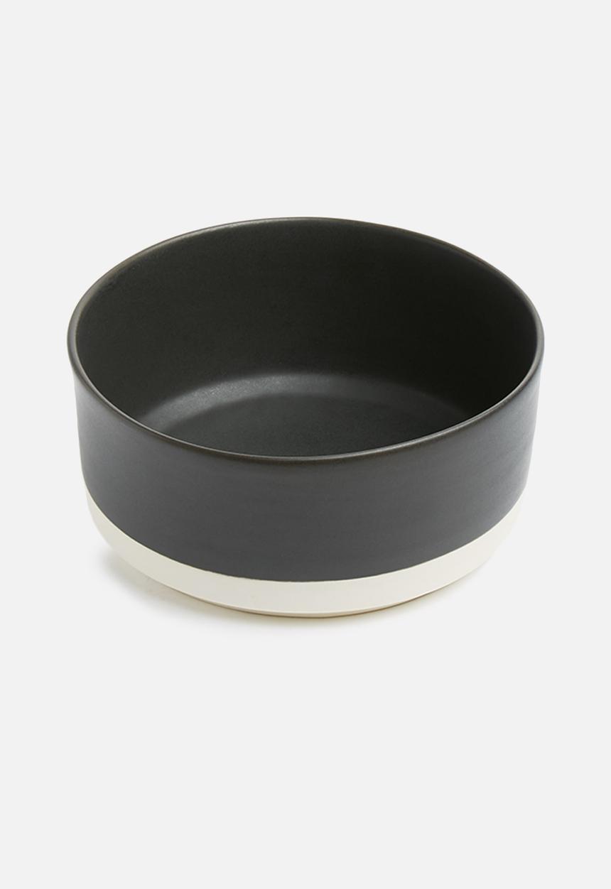 Urchin Art - Urban edge salad bowl - black & white