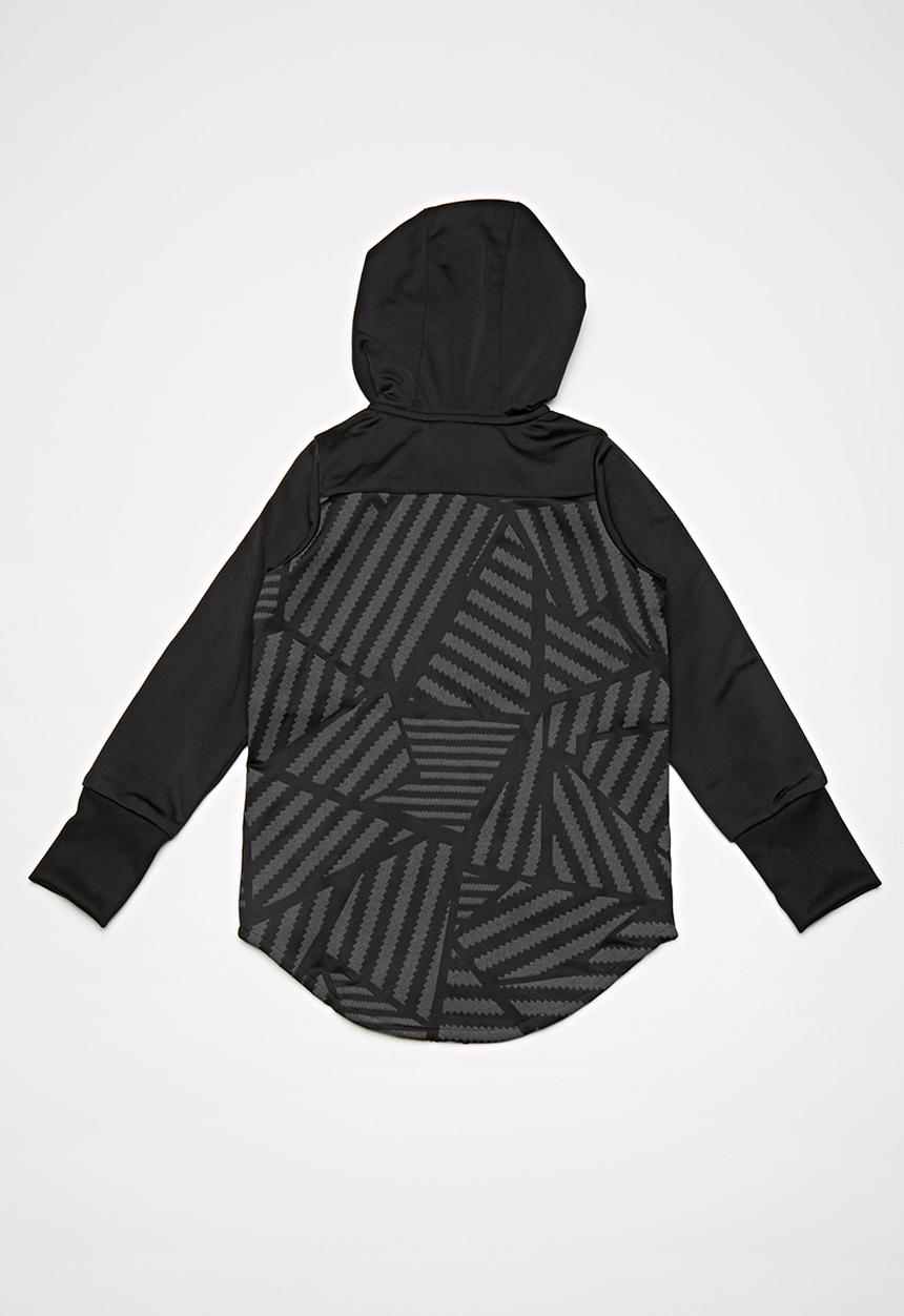 adidas Originals - Graphic tracksuit - black & grey 