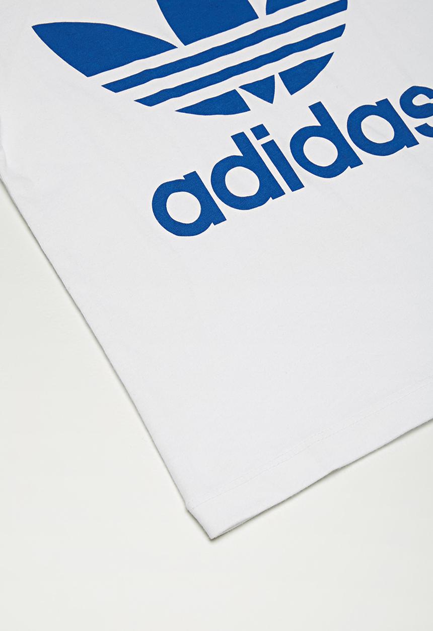 adidas Originals -  Trefoil tee - white & blue 