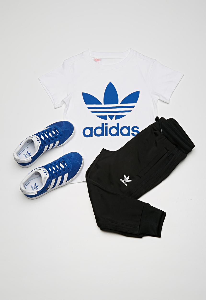 adidas Originals -  Trefoil tee - white & blue 