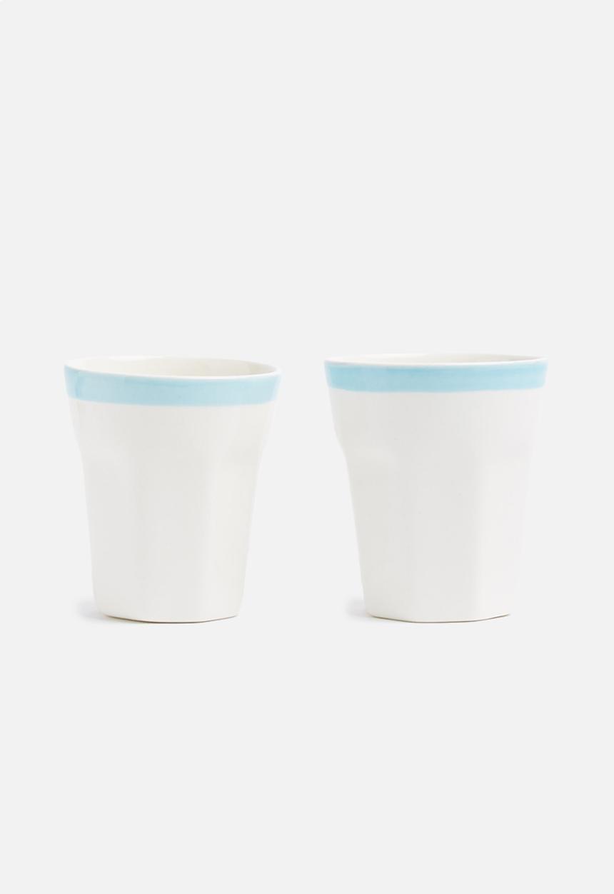 Urchin Art - Indie mug set of 2 - blue