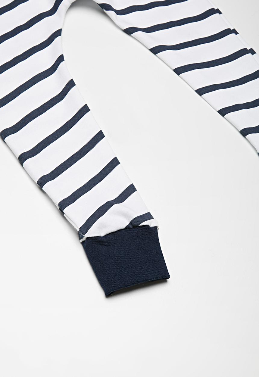 dailyfriday - Kids girls traveller pants - blue & white 