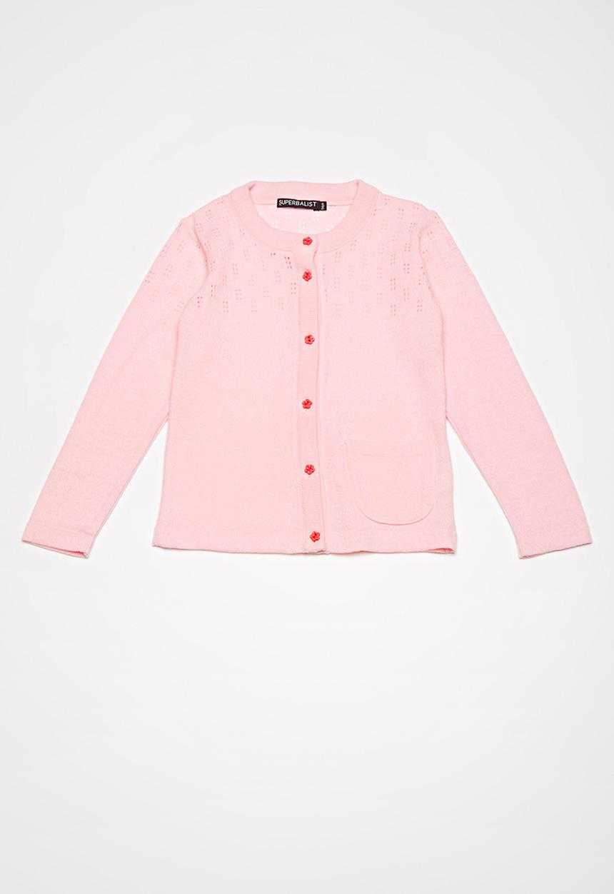 Superbalist - Rainbow button cardigan - pink 