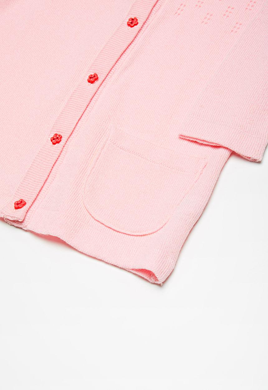 Superbalist - Rainbow button cardigan - pink 