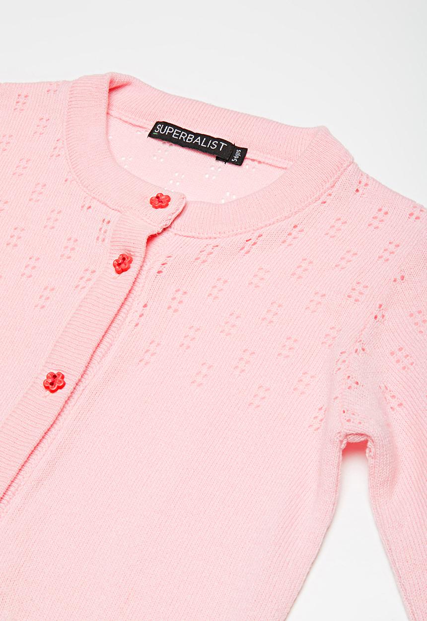 Superbalist - Rainbow button cardigan - pink 