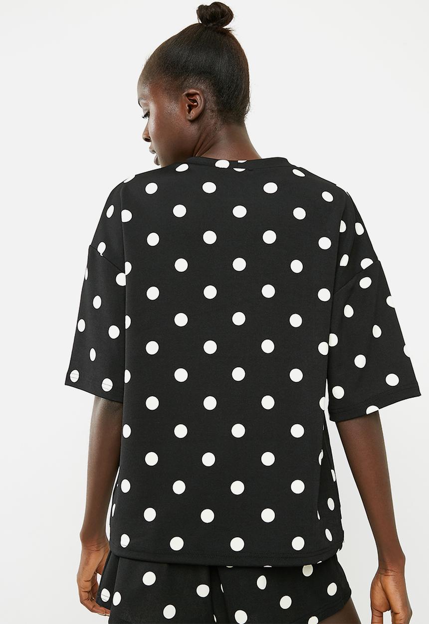 Superbalist - Spot boxy tee - black & white 