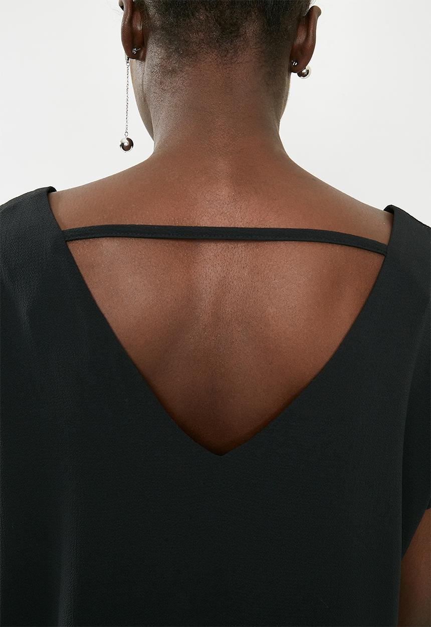 Superbalist - V-neck blouse - black 