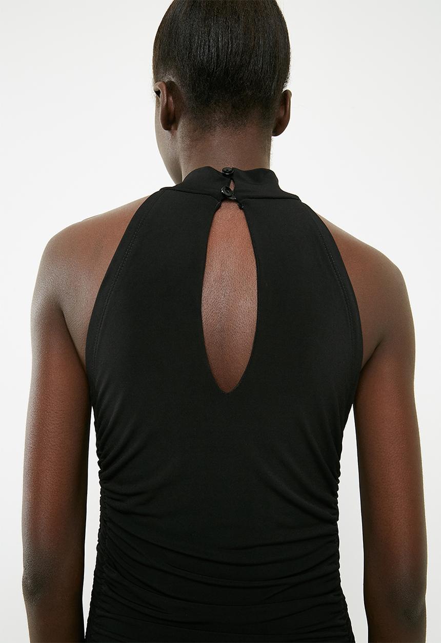 Superbalist - Turtleneck gathered  bodycon - black 