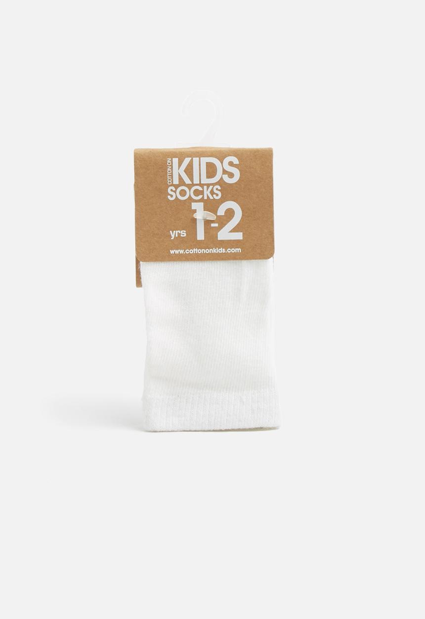 Cotton On - Kids kooky socks - white