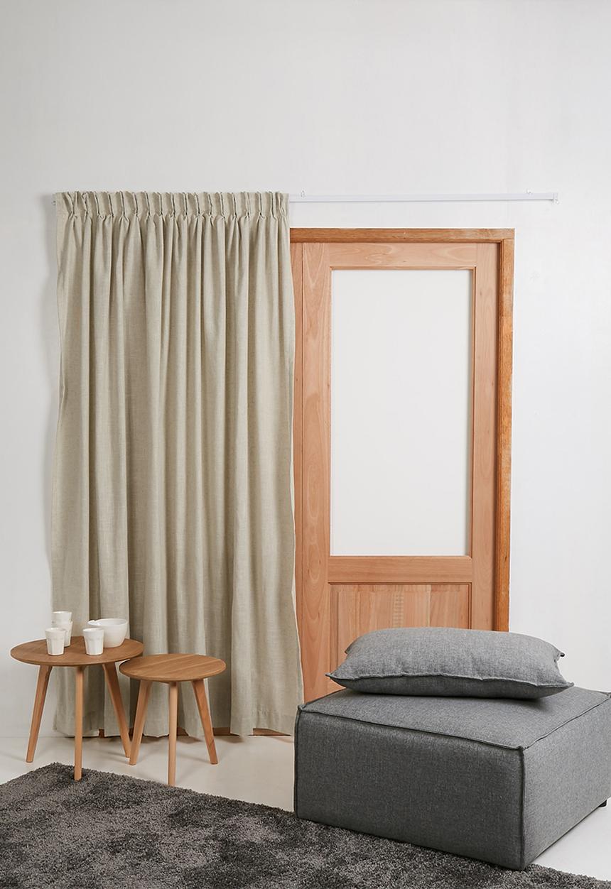 Sixth Floor - Taped unlined curtain - natural