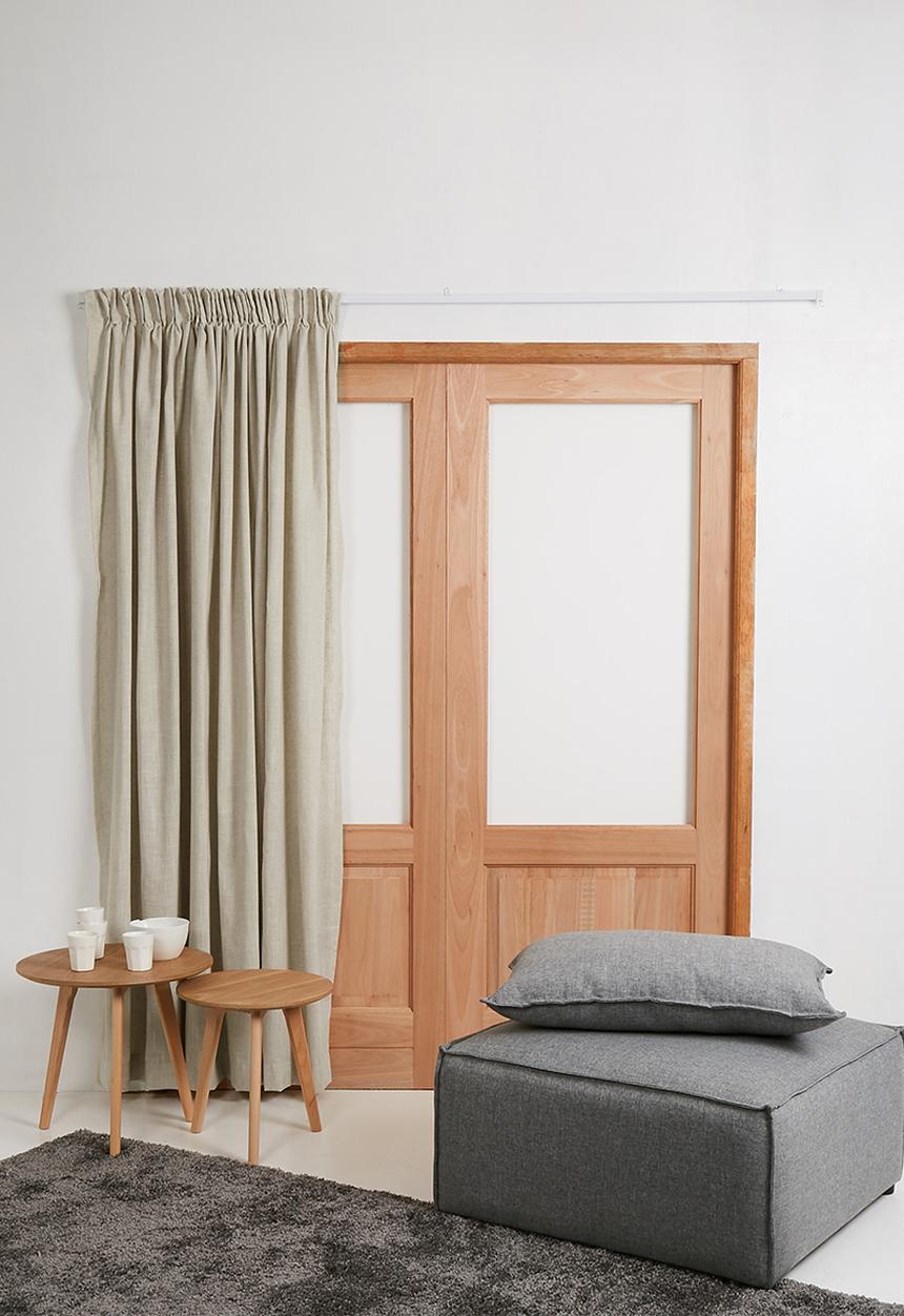 Sixth Floor - Taped unlined curtain - natural