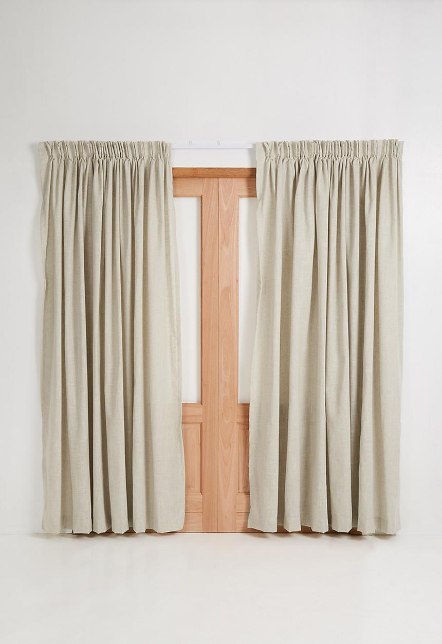 Sixth Floor - Taped unlined curtain - natural