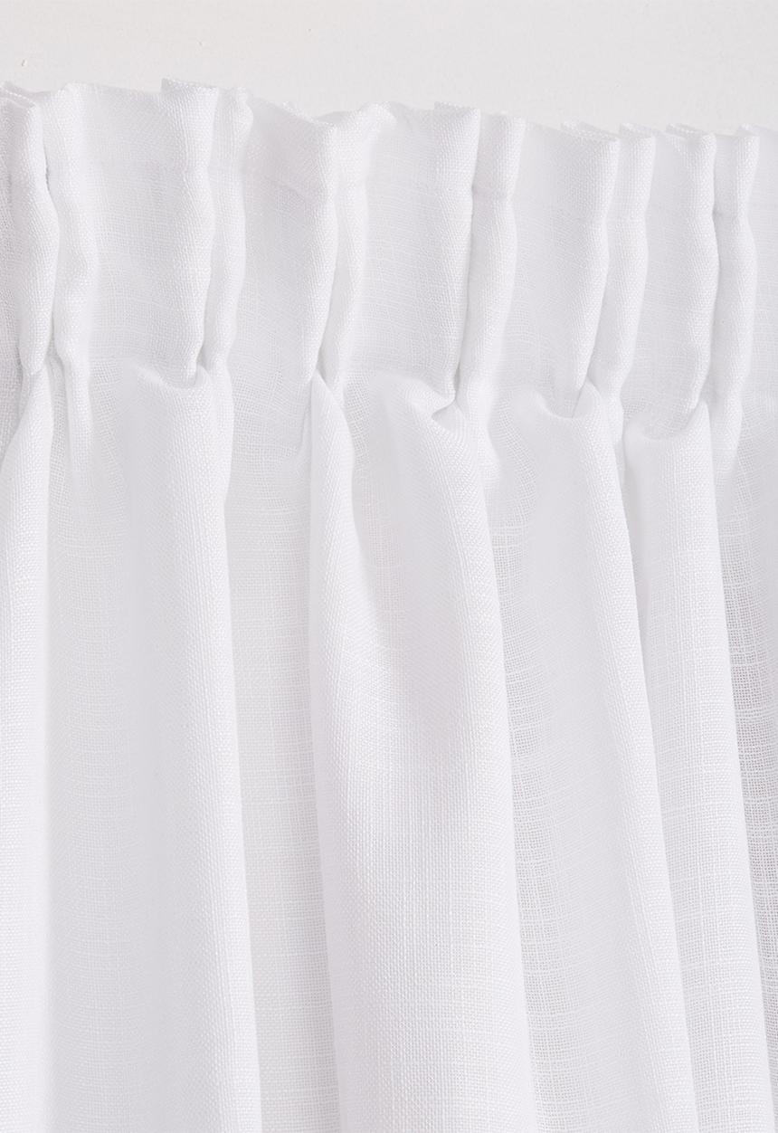 Sixth Floor - Taped lined curtain - white 
