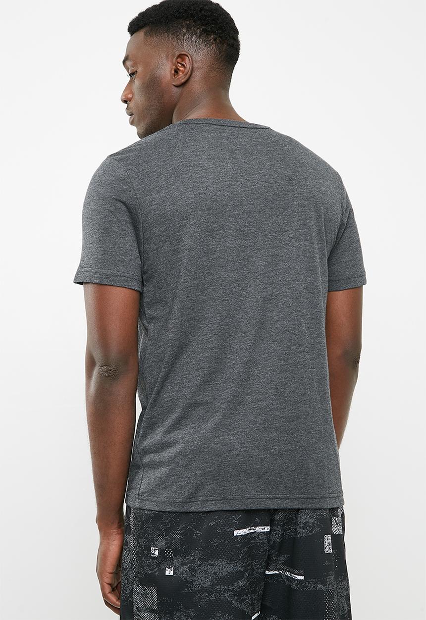 PUMA - ESS No1 heather tee - charcoal
