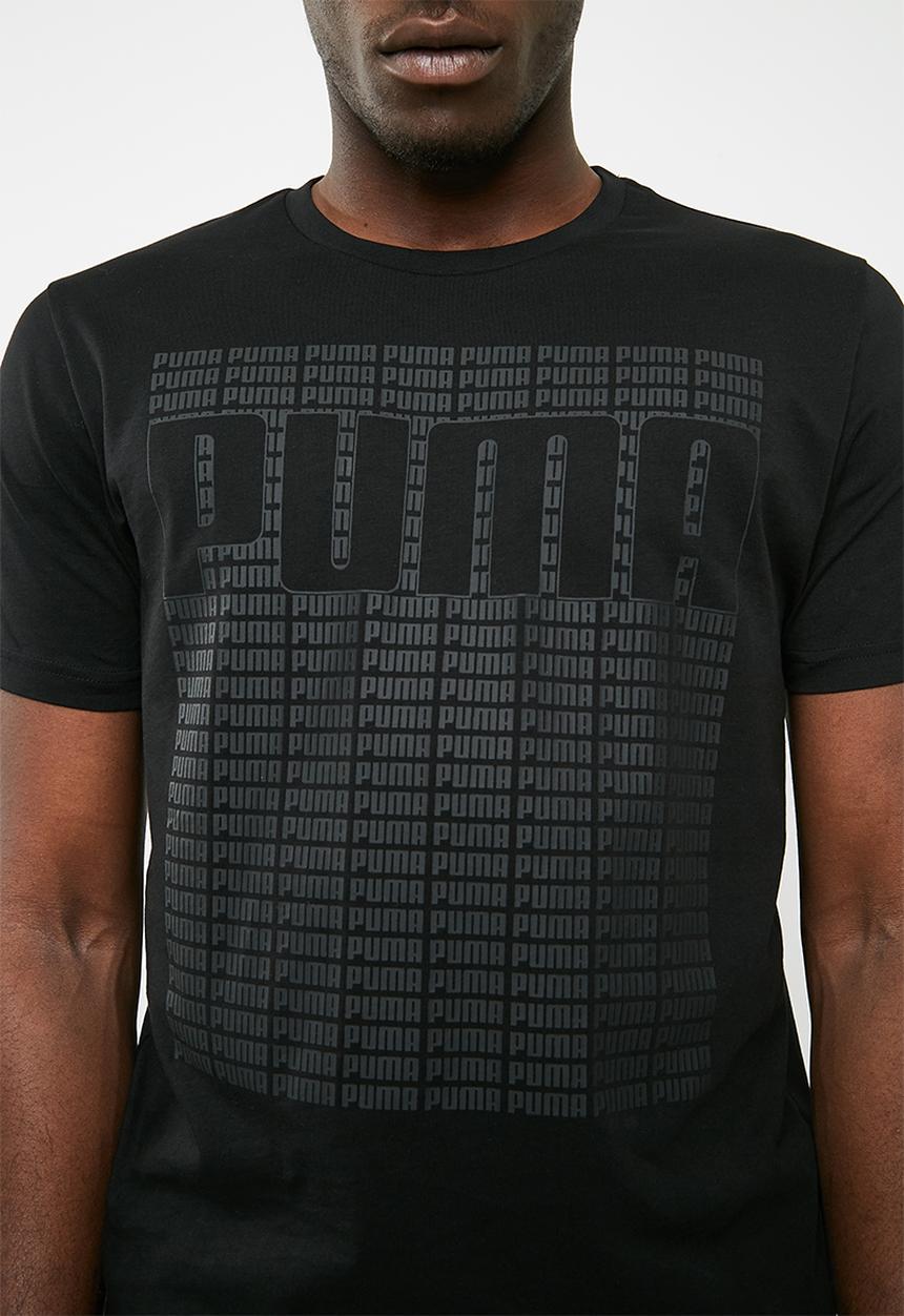PUMA - Wording tee - black