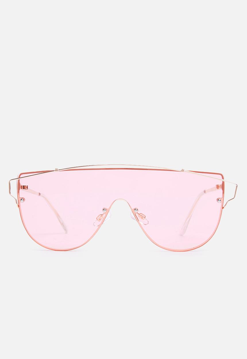 Missguided - Visor sunglasses - rose gold 