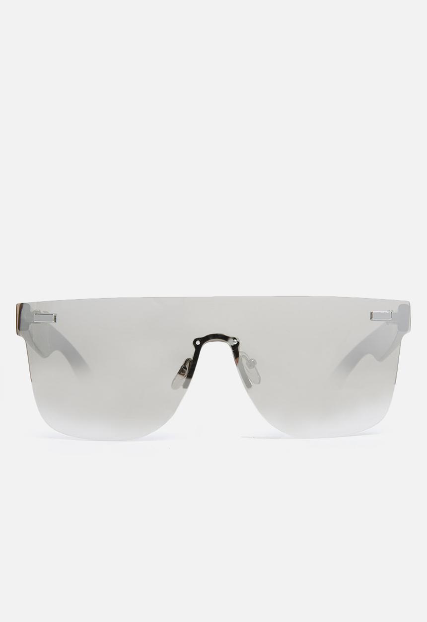 Missguided - Flat bar mirror sunglassses - silver 