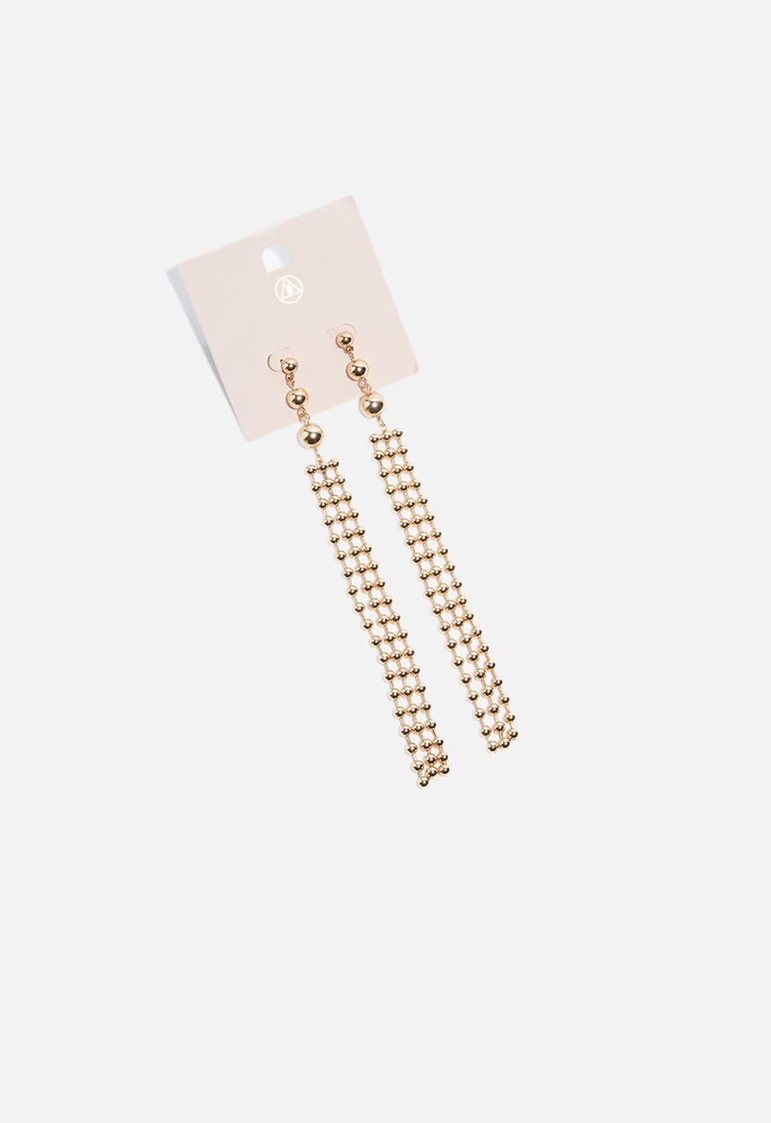 Missguided - Ball drop earrings - gold 