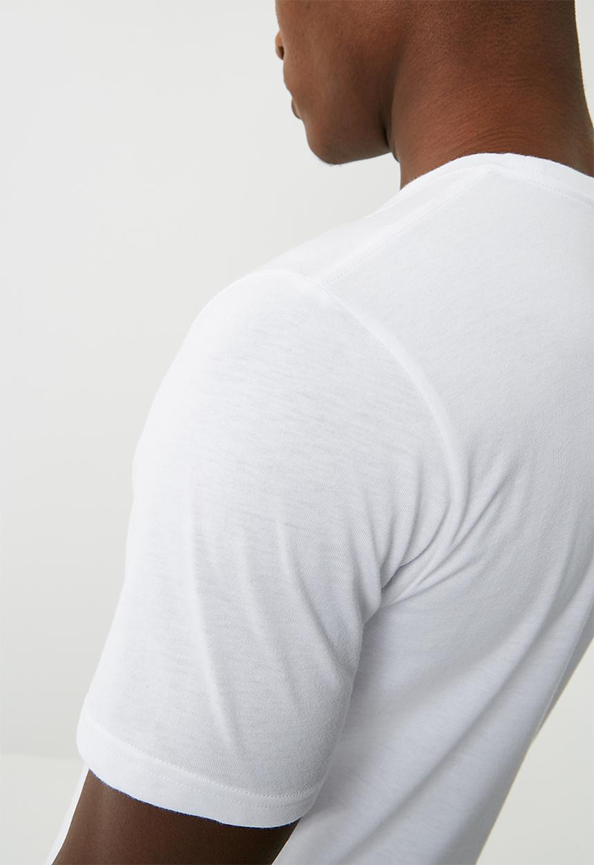 New Balance  - Heather tech tee - white 