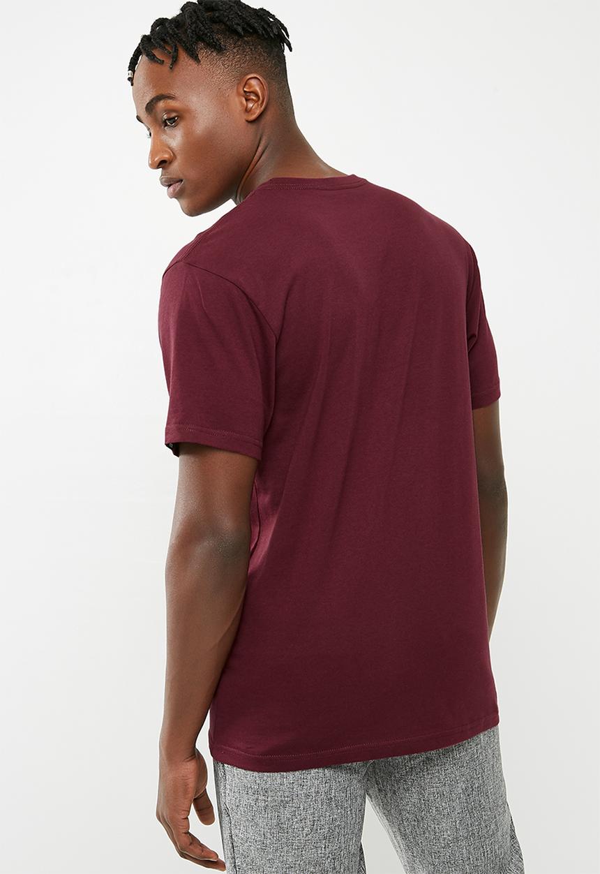 Vans - Classic tee - burgundy & white 