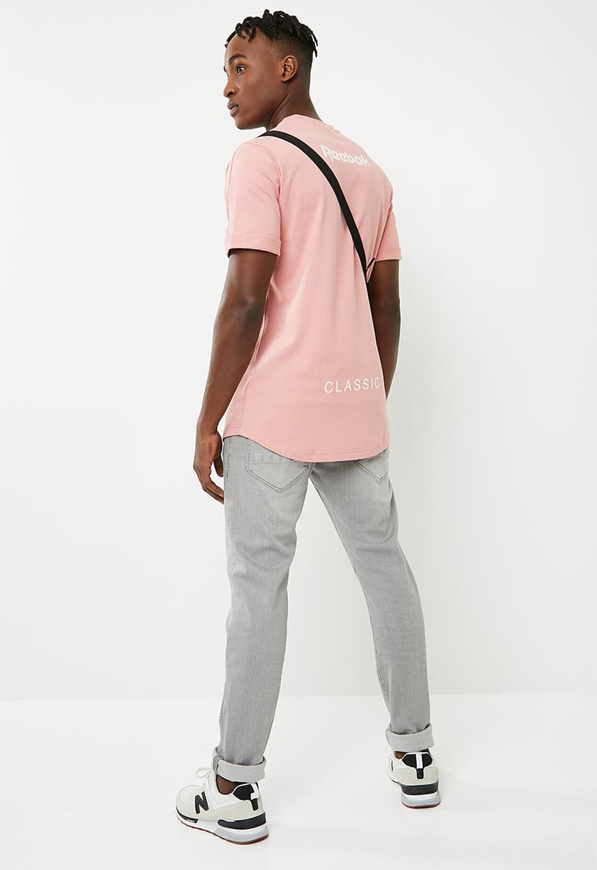 Reebok Classic - Cap sleeve longline tee -  pink