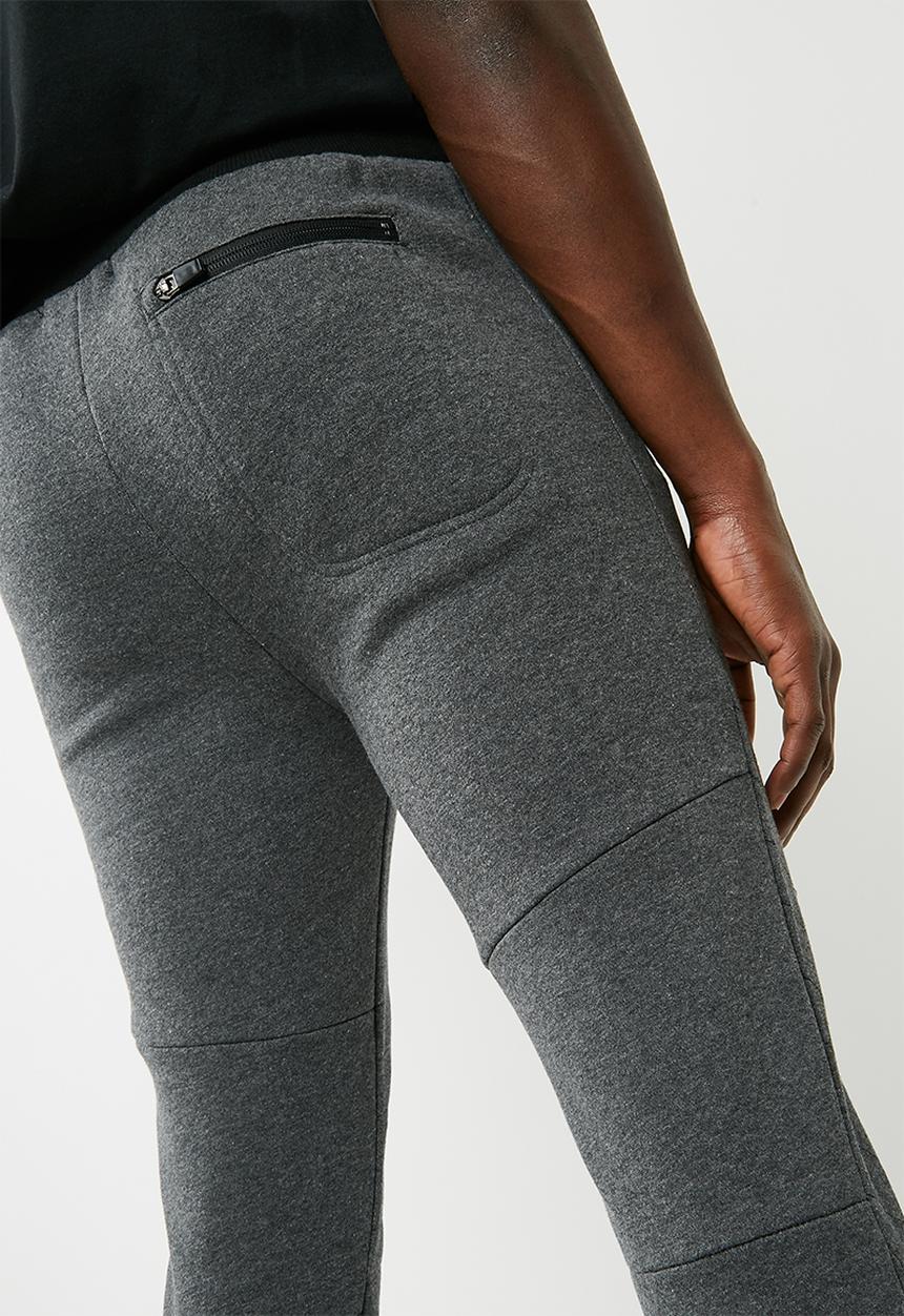 basicthread - Panel gym sweat pant - grey 