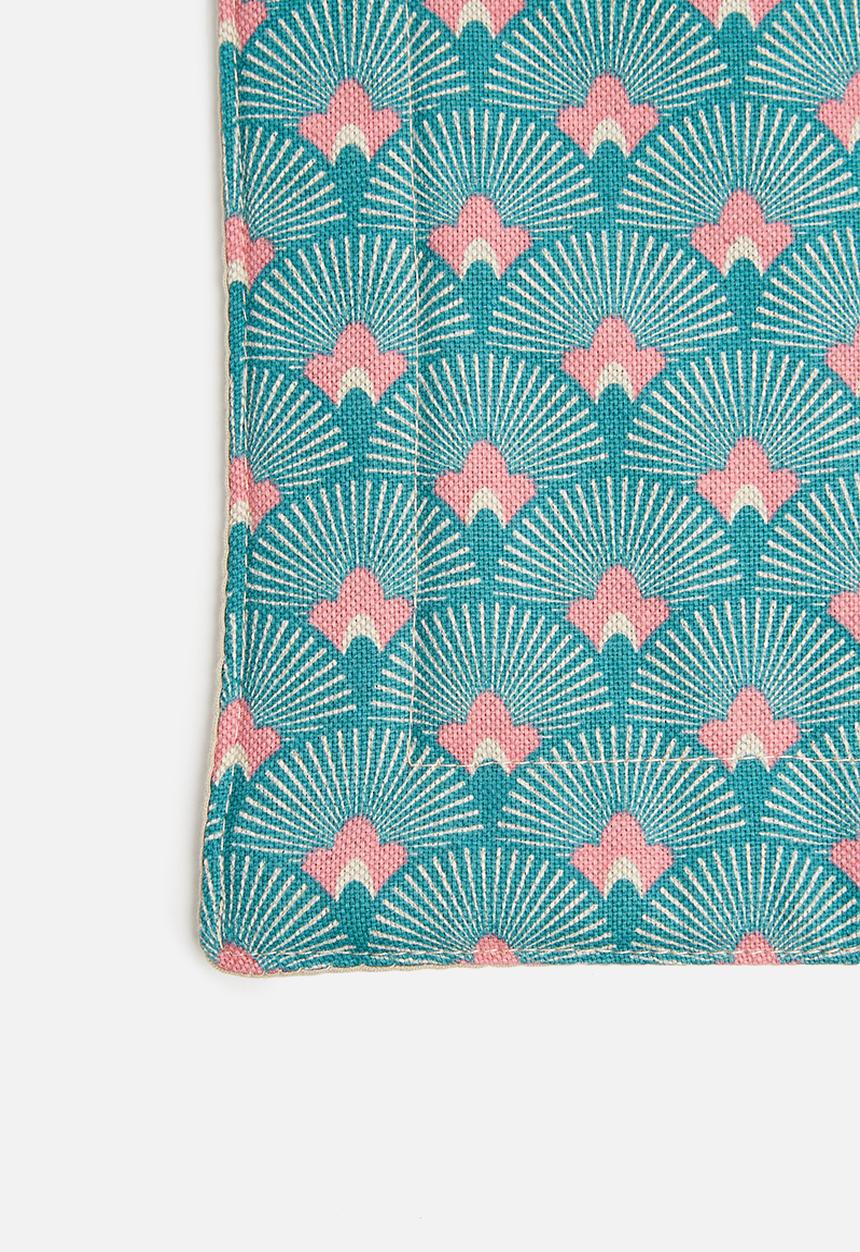 Grey Gardens - Fan placemat set of 2 - multi