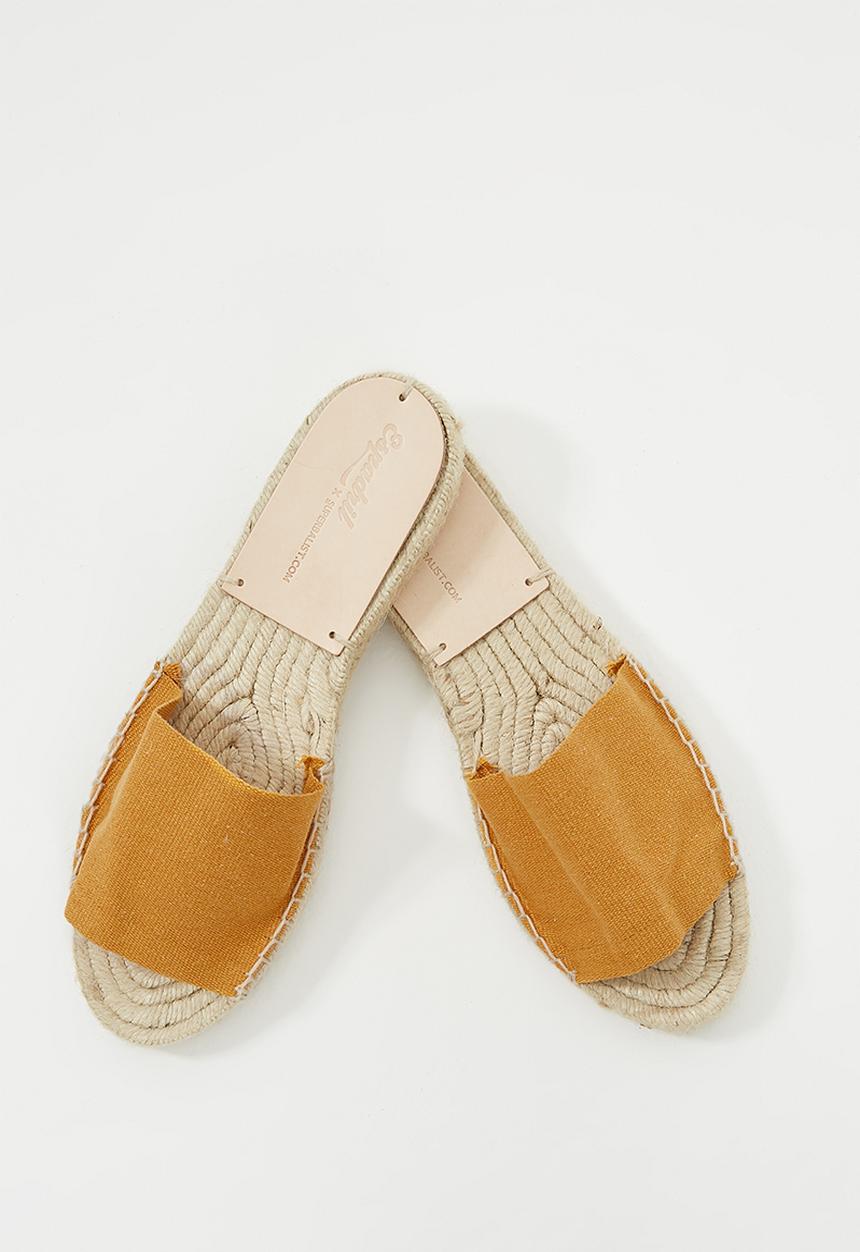 Espadril - Espadrille slide - mustard 