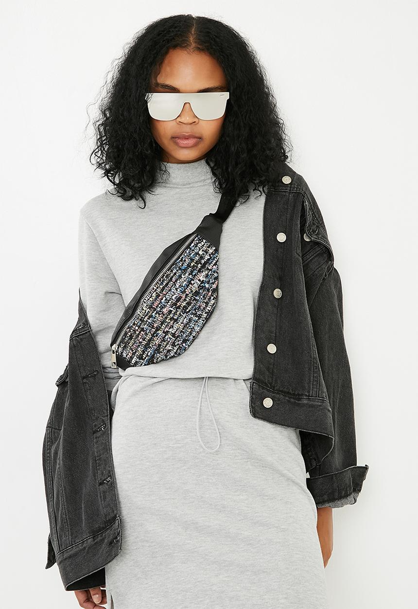 Missguided - Flat bar mirror sunglassses - silver 