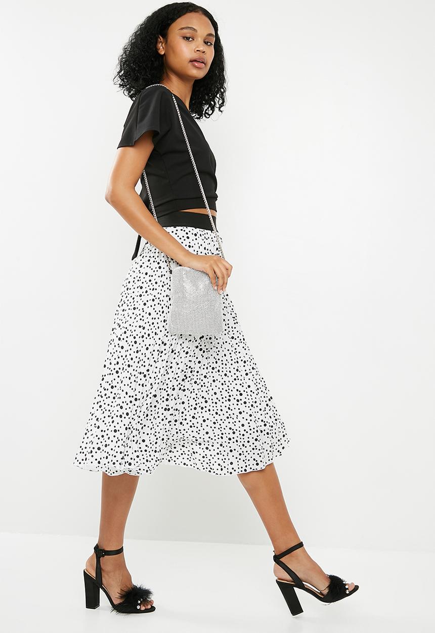 Missguided - Diamante glitter chainmail cross body bag - silver 