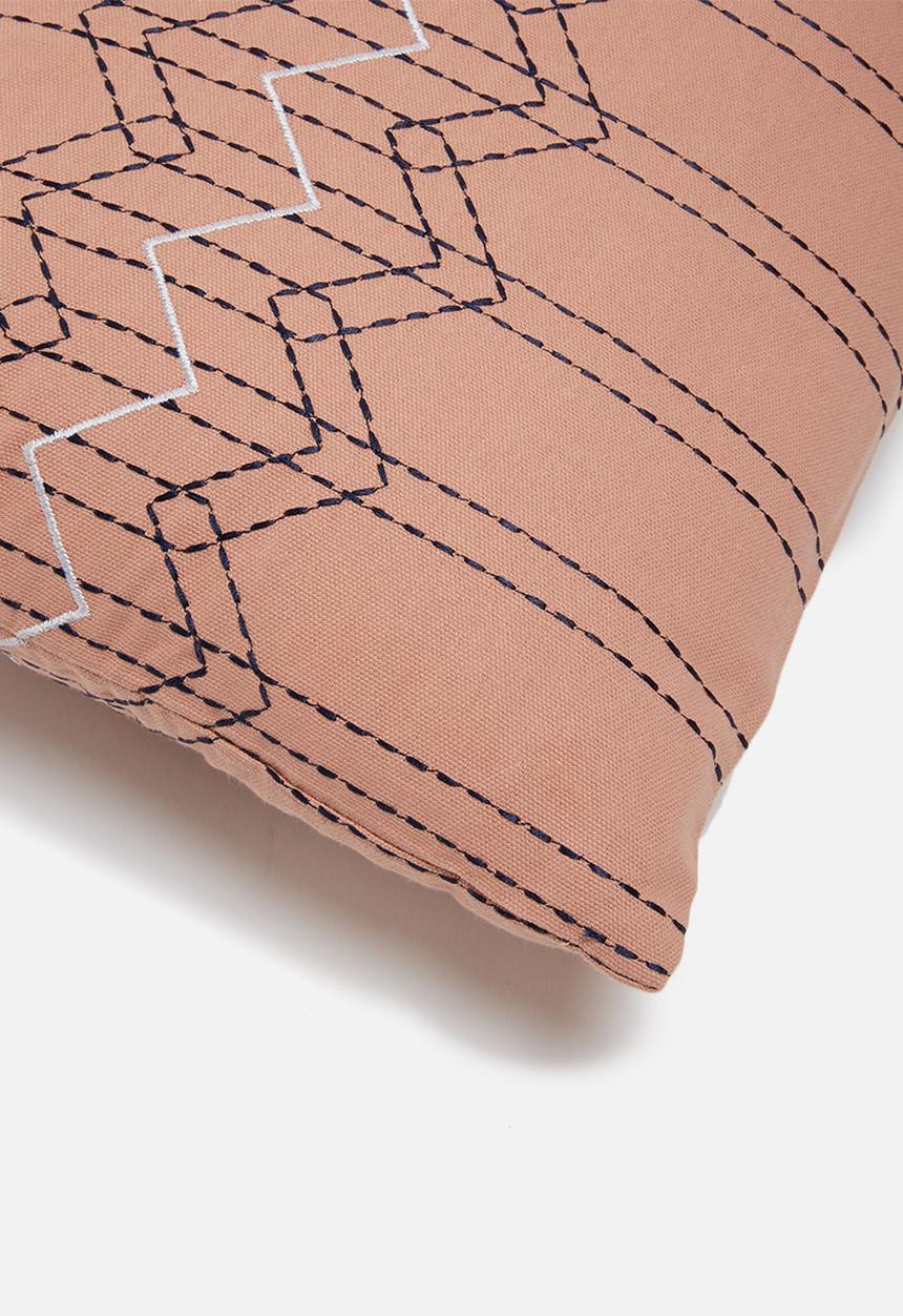 Present Time - Stitched flow cushion - pink