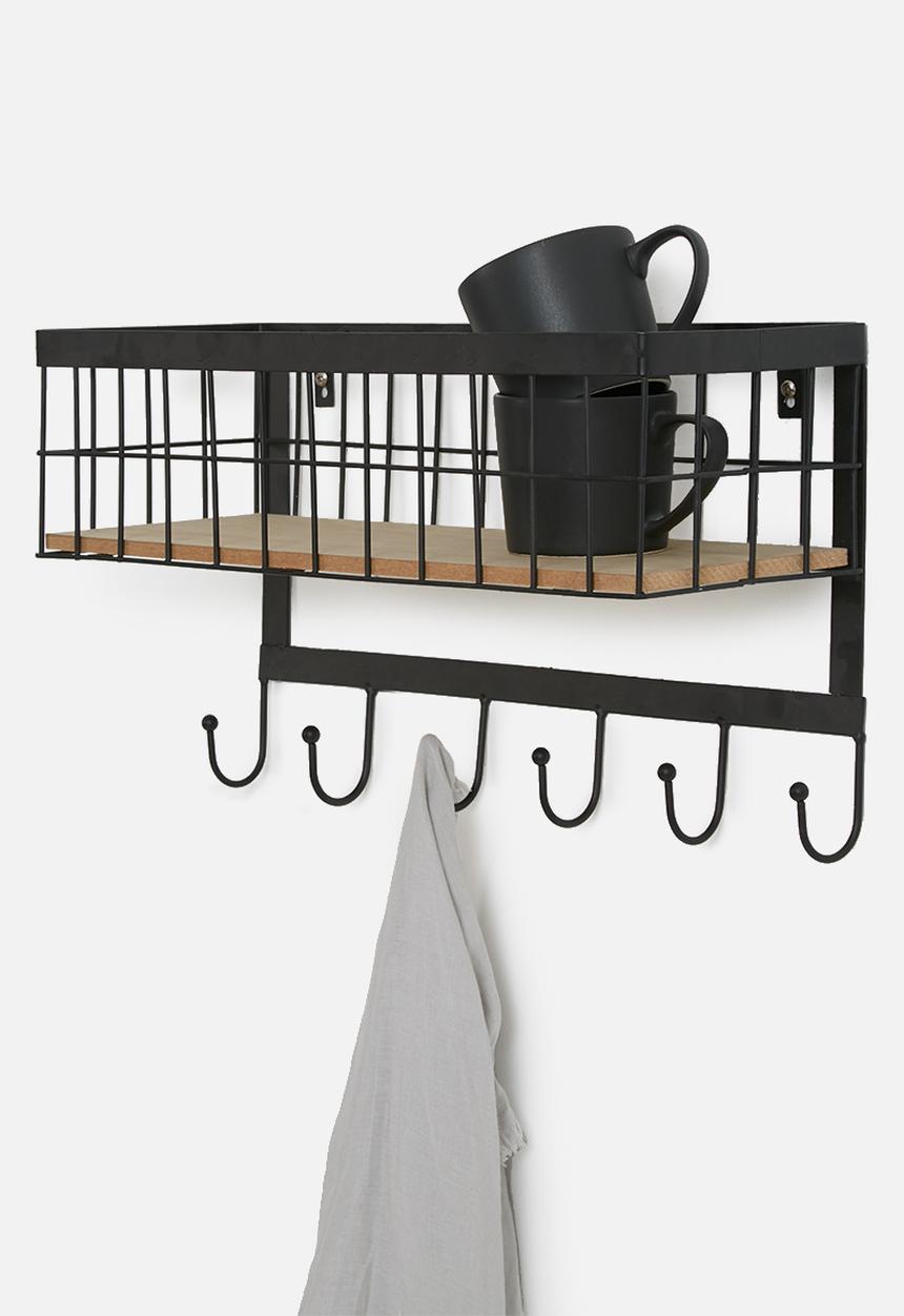 Present Time - Hanging kitchen basket - black