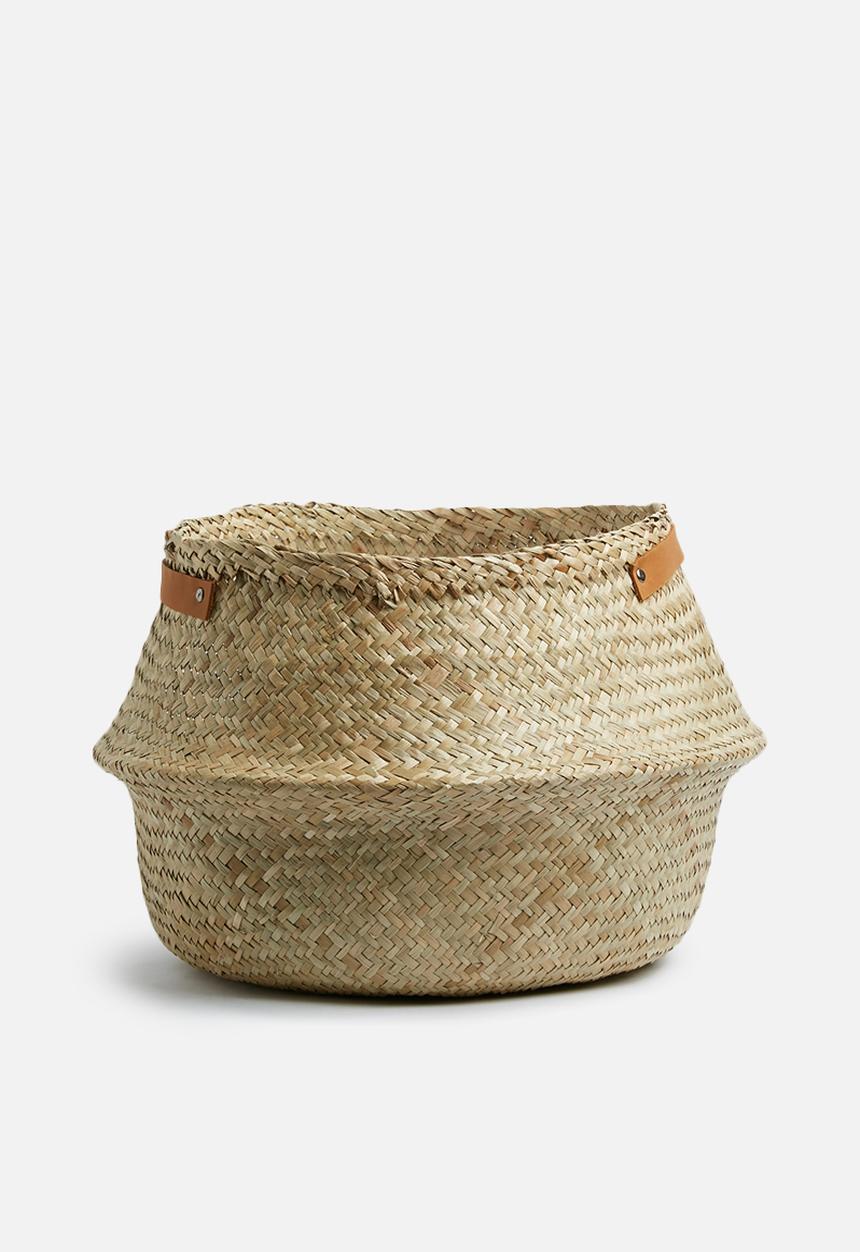 Sixth Floor - Belly basket leather strap - natural