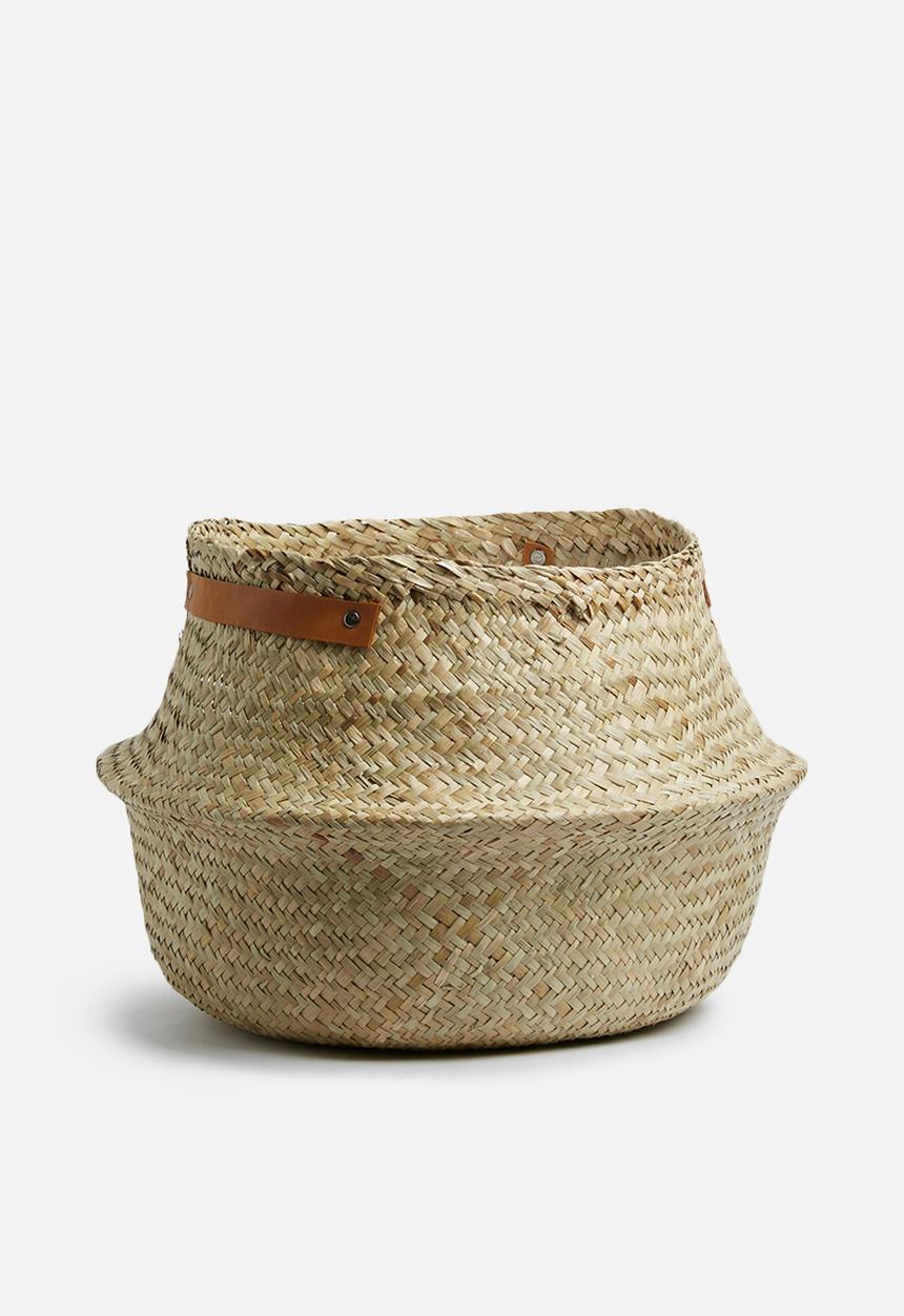 Sixth Floor - Belly basket leather strap - natural