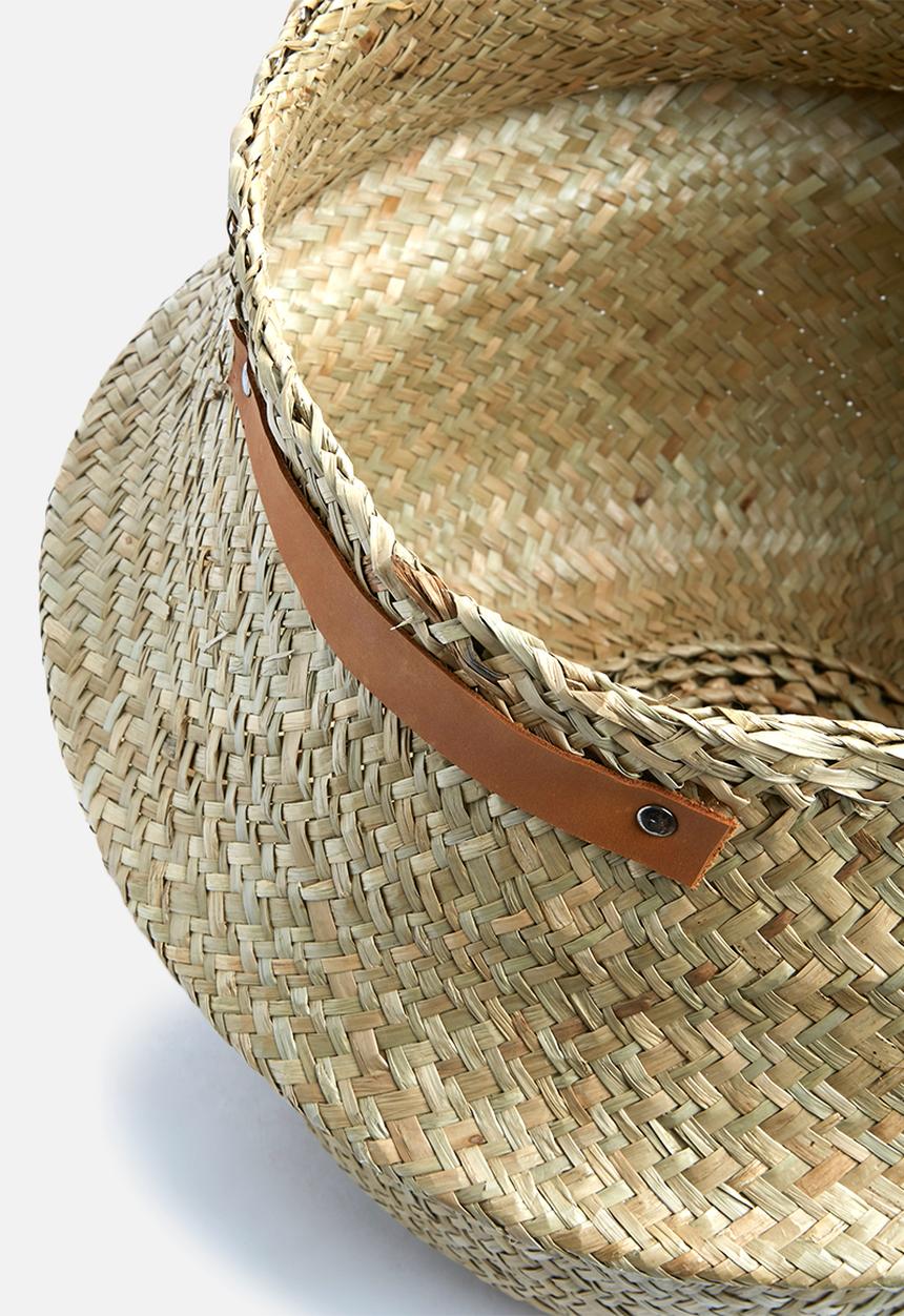 Sixth Floor - Belly basket leather strap - natural