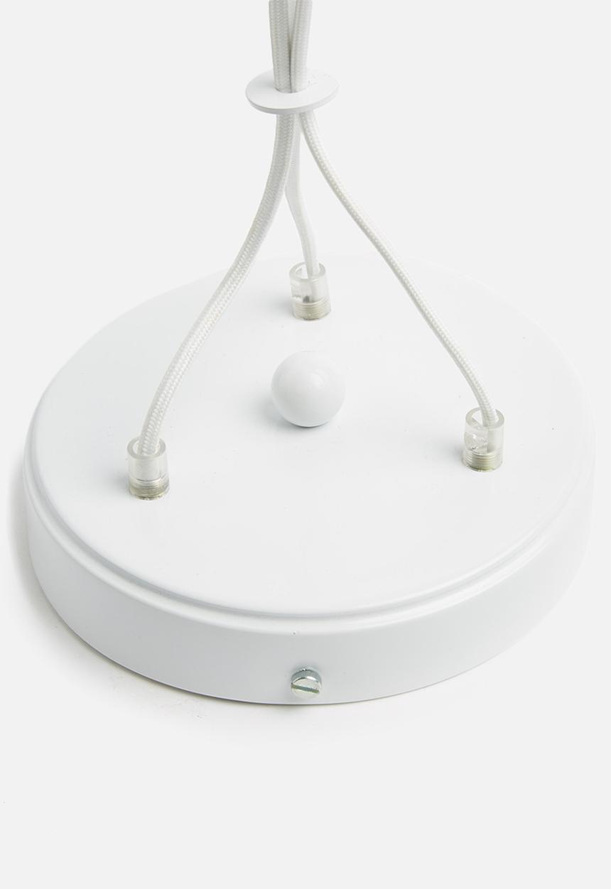 Sixth Floor - Cluster pendant - white/wood