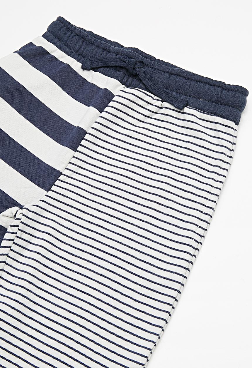 Cotton On - Kids Lewis track pants - navy & white