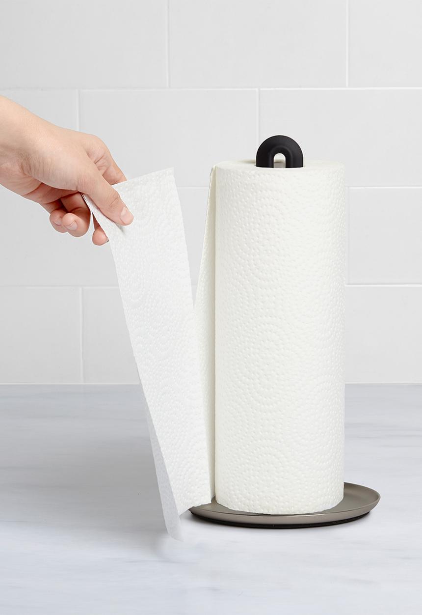 Umbra - Key hole paper towel holder - black & silver 
