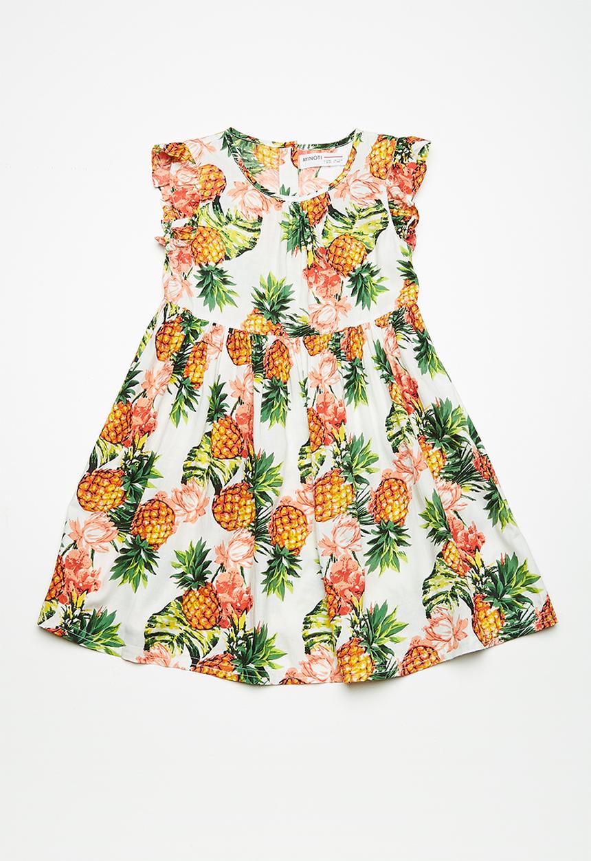 MINOTI - Kids girls AOP dress - multi 
